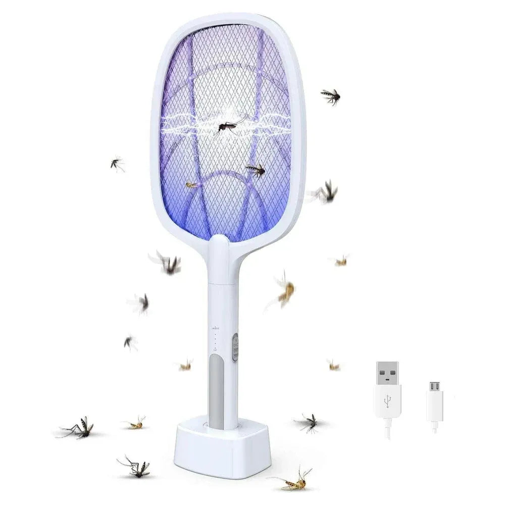 ✅ Rechargeable Electric Mosquito Killer Bat with UV Lamp – 2-in-1 Bug Zappe