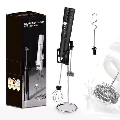 Electric Handheld Milk Frother & Whisk - Portable USB Rechargeable Foam Maker for Coffee, Matcha, and Kitchen Mixing