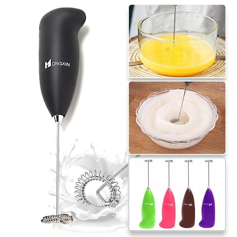Electric Handheld Milk Frother & Whisk - Portable USB Rechargeable Foam Maker for Coffee, Matcha, and Kitchen Mixing