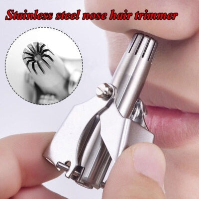 Stainless Steel Nose Hair Trimmer for Men & Women