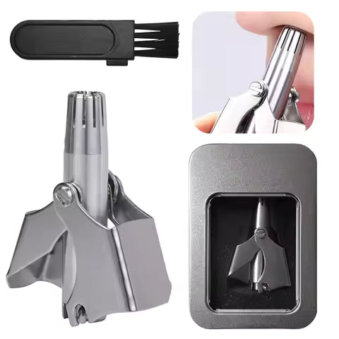 Stainless Steel Nose Hair Trimmer for Men & Women