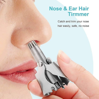 Stainless Steel Nose Hair Trimmer for Men & Women