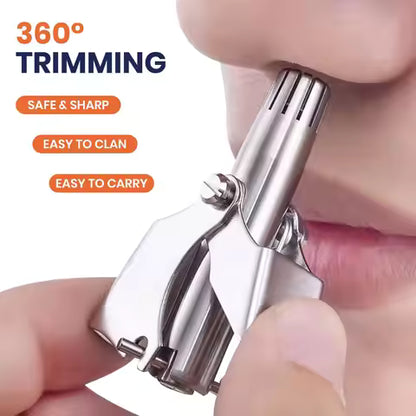 Stainless Steel Nose Hair Trimmer for Men & Women