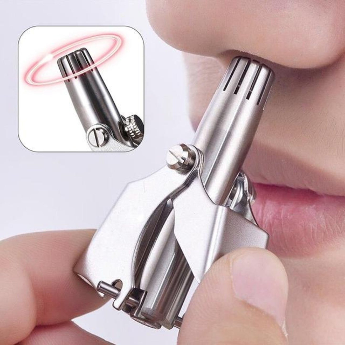 Stainless Steel Nose Hair Trimmer for Men & Women