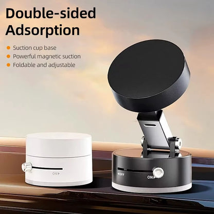 Foldable Magnetic Mobile Holder for Car – Strong Magnet, 360° Rotation & Anti-Slip Base