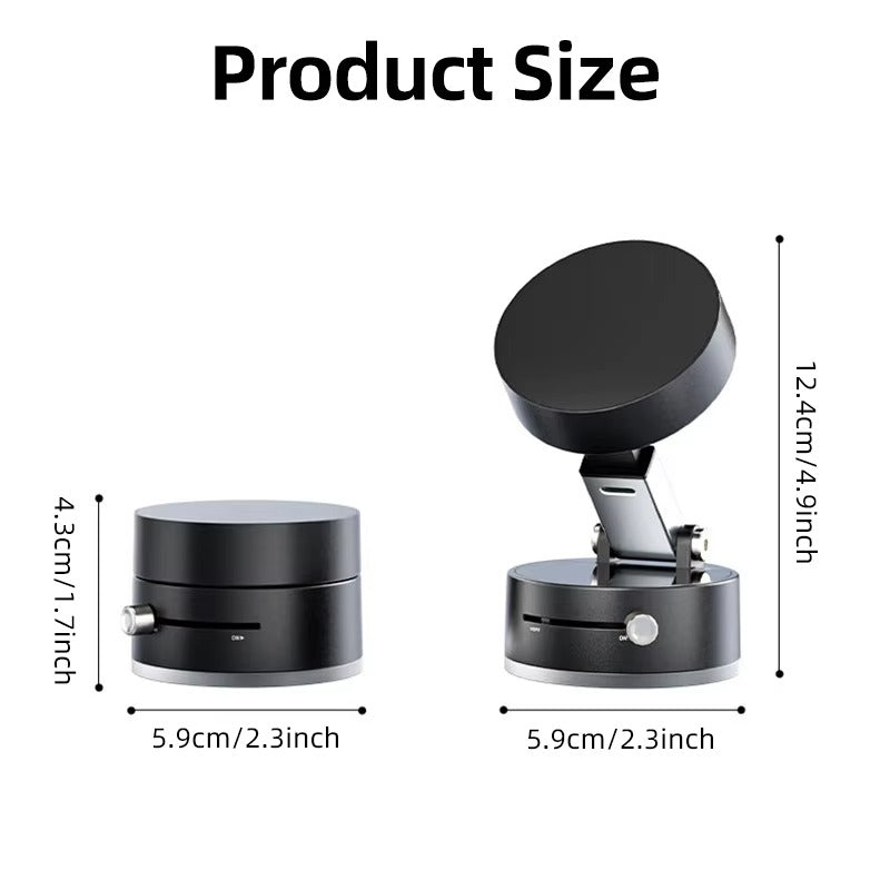 Foldable Magnetic Mobile Holder for Car – Strong Magnet, 360° Rotation & Anti-Slip Base