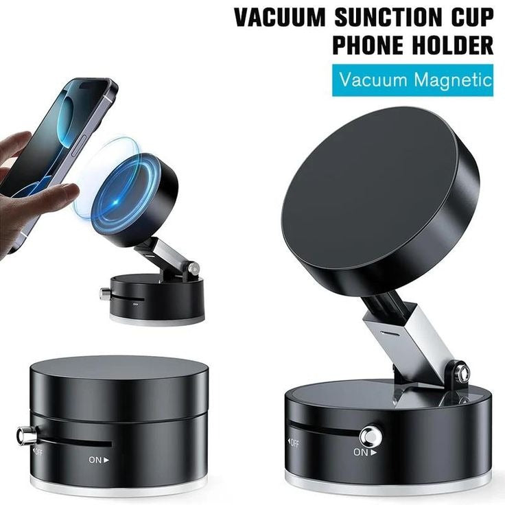 Foldable Magnetic Mobile Holder for Car – Strong Magnet, 360° Rotation & Anti-Slip Base