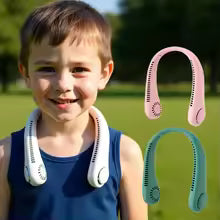 ❄️ Portable Neck Fan Bladeless | Wearable Personal Air Conditioner | 3-Speed USB Rechargeable | Lightweight & Comfortable 🌬️