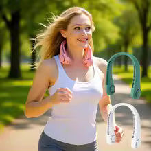❄️ Portable Neck Fan Bladeless | Wearable Personal Air Conditioner | 3-Speed USB Rechargeable | Lightweight & Comfortable 🌬️