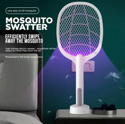 ✅ Rechargeable Electric Mosquito Killer Bat with UV Lamp – 2-in-1 Bug Zappe