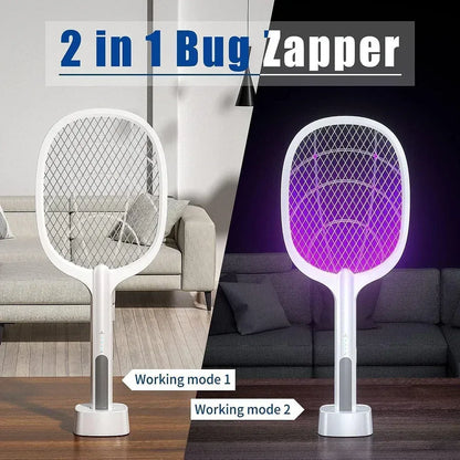 ✅ Rechargeable Electric Mosquito Killer Bat with UV Lamp – 2-in-1 Bug Zappe
