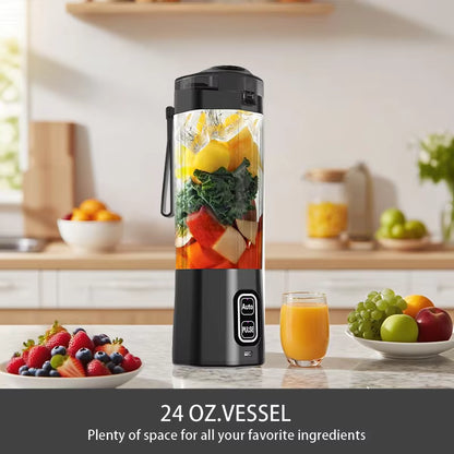 🍓 Portable Juice Blender Bottle 🥤 USB Rechargeable Mini Smoothie Maker | Perfect for Home, Gym & Travel ⚡