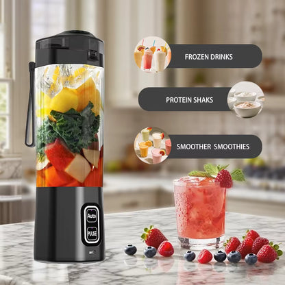 🍓 Portable Juice Blender Bottle 🥤 USB Rechargeable Mini Smoothie Maker | Perfect for Home, Gym & Travel ⚡