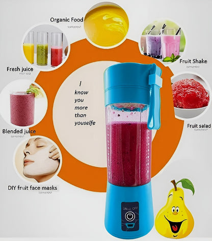 🍓 Portable Juice Blender Bottle 🥤 USB Rechargeable Mini Smoothie Maker | Perfect for Home, Gym & Travel ⚡