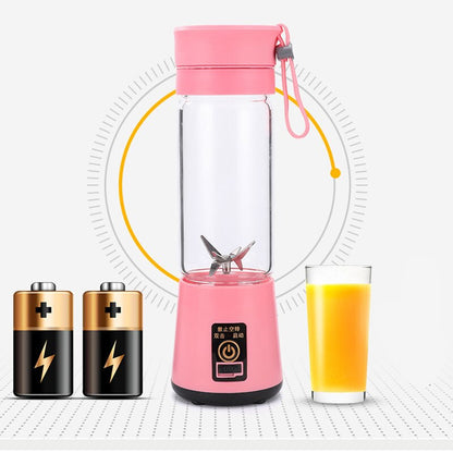 🍓 Portable Juice Blender Bottle 🥤 USB Rechargeable Mini Smoothie Maker | Perfect for Home, Gym & Travel ⚡